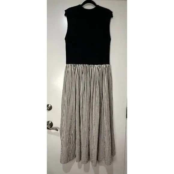 Brave + True Daphne Striped Sleeveless Crew Neck Maxi Dress Black Size XL NWOT - Picture 12 of 16